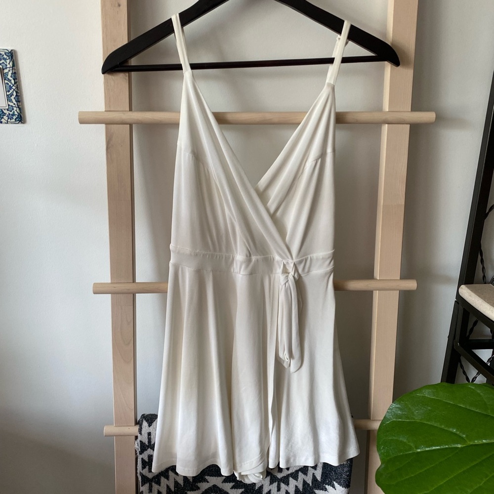 Kimchi Blue Cream Wrap Romper